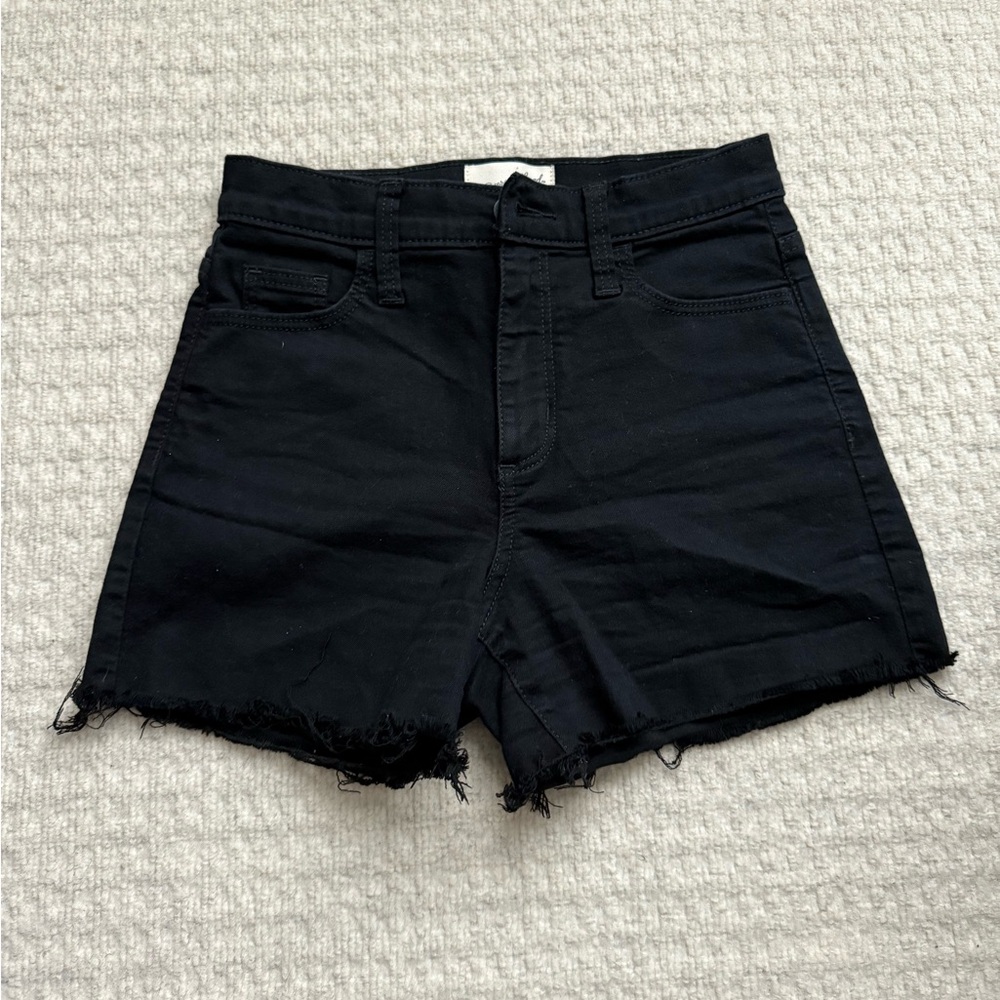 Women's Black Denim Shorts